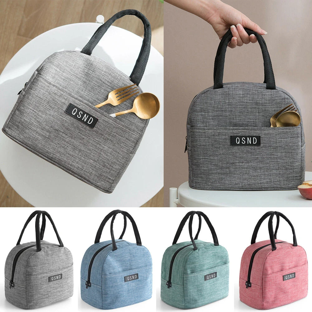 Portable Lunch Bag New Thermal Insulated Lunch Box Handbag Bento Pouch Dinner Container School Food Storage Bags