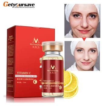 

MeiYanQiong Vitamin C Serum Penet Rating Whitening Essence Removes Acne Acne Anti-Aging Whitening Moisturizing Serum Facial Crea