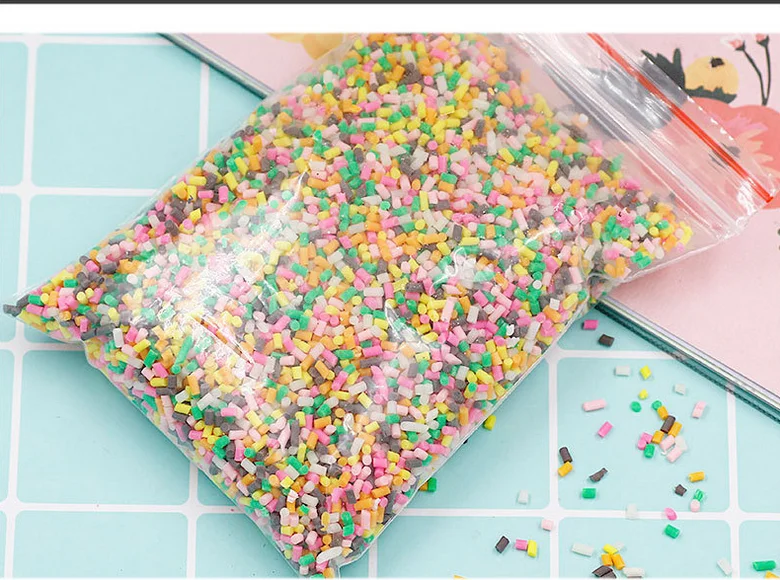 100 г слизистая глина для наполнителя слизи DIY принадлежности конфеты поддельный торт десерт грязь украшения игрушки аксессуары чехол для телефона DIY