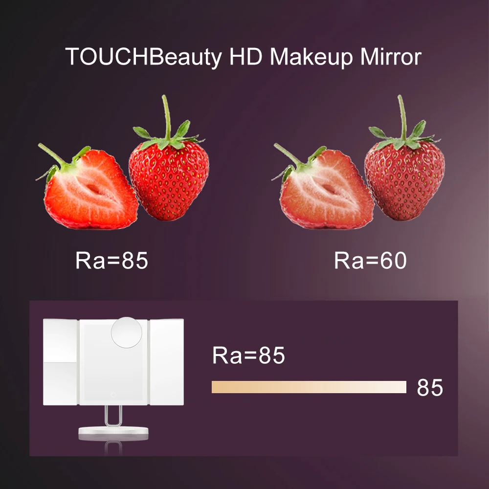 Зеркало для макияжа TOUCHBeauty увеличительное зеркало 1X 2X 3X 7X туалетного столика с