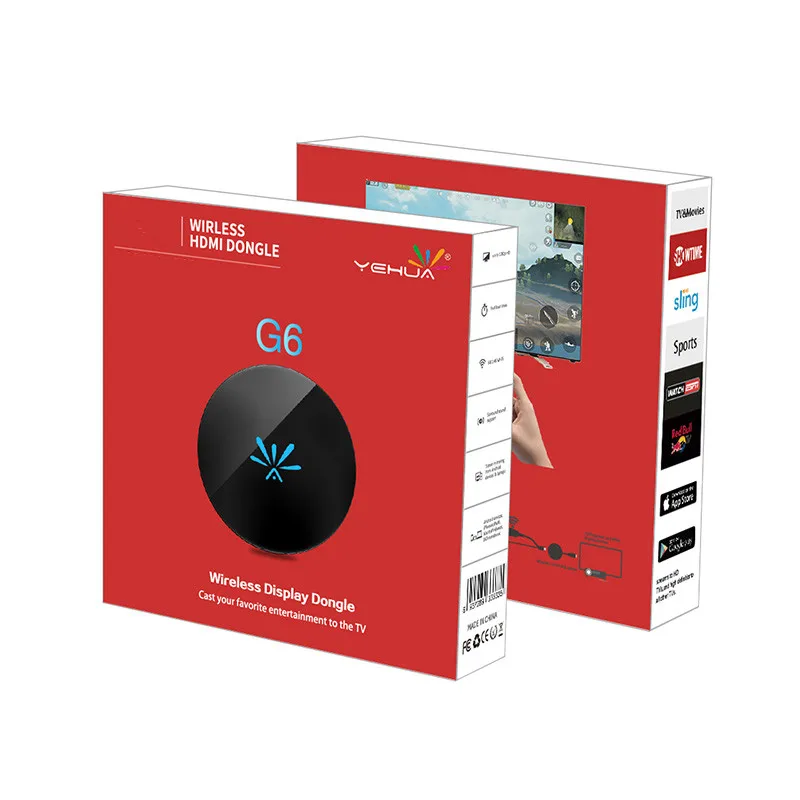 Адаптер Wi Fi YKSTAR Miracast YouTube для Ultra 2 Cast G6 Home Smart HD TV зеркальное Android STICK|SmartTV-стики и