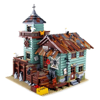 

Creator Ideas Seaside Old Fishing Store 2109Pcs Building Block Bricks Toys Kids Gifts 21310 Movie