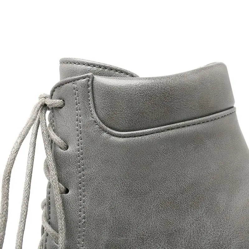 ZALAVOR Size33-43, женские полусапожки ботинки на платформе на высоком каблуке с перекрестными ремешками теплая обувь женские ботинки средней длины до голени, женская обувь