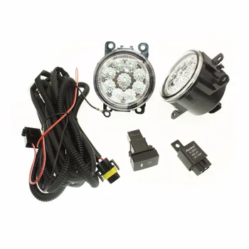 

H11 Wiring Harness Sockets Wire Connector Switch + 2 Fog Lights DRL Front Bumper LED Lamp For CITROEN C4 Picasso UD_ MPV 2007-15