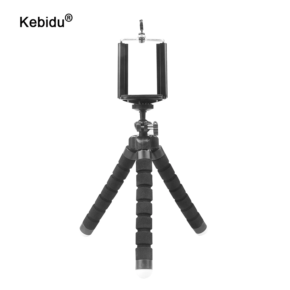 Гибкий штатив Осьминог kebidu Миниатюрный держатель для селфи подходит камер iPhone