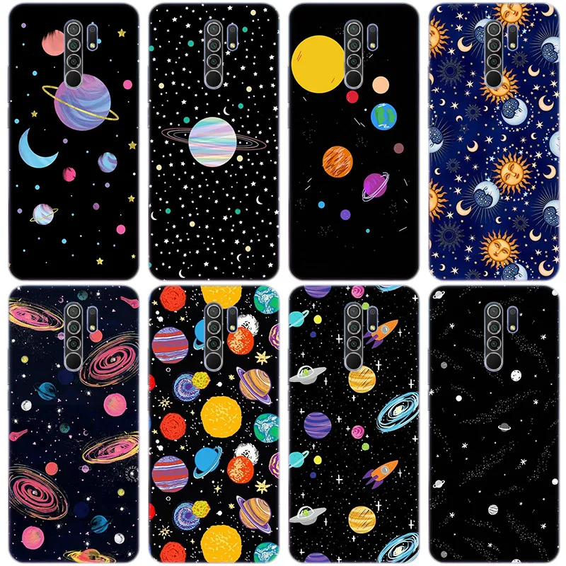 Космическая планета звезды космический корабль силиконовый чехол для Xiaomi Redmi
