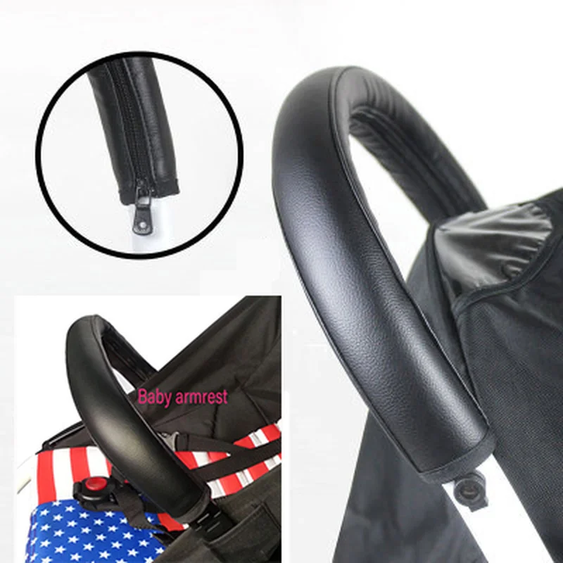 leather stroller handle cover
