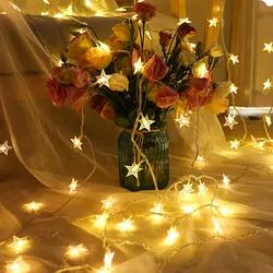 SPLEVIS 10 м 33FT светодиодный строки горит звезда Батарея/220 V Рождество сказочные огни для свадьбы Вечерние украшение для домашнего праздника