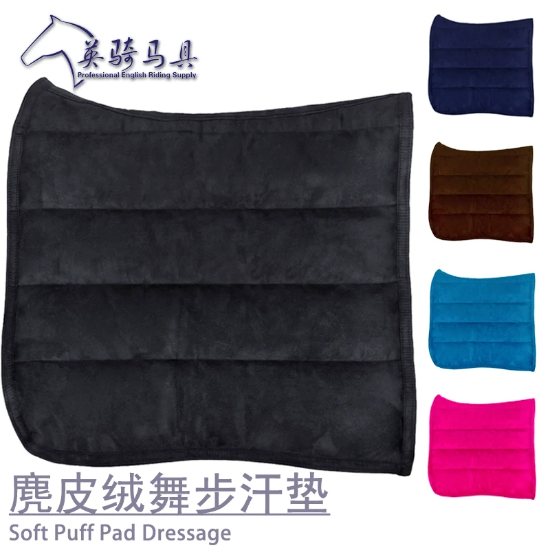 Cotton Horse Sweat Pad Saddle Pads Mesh Lined Moisture Absorption Perspiration Horse Saddke Pad