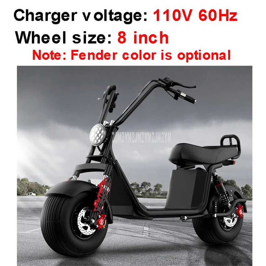 110V 8 inch Wheel X20 1500 Вт Электрический скутер 8/10 дюймов два колеса для взрослых вместо ходьбы городской электрический мотоцикл 50 км - Цвет: 110V 8 inch Wheel