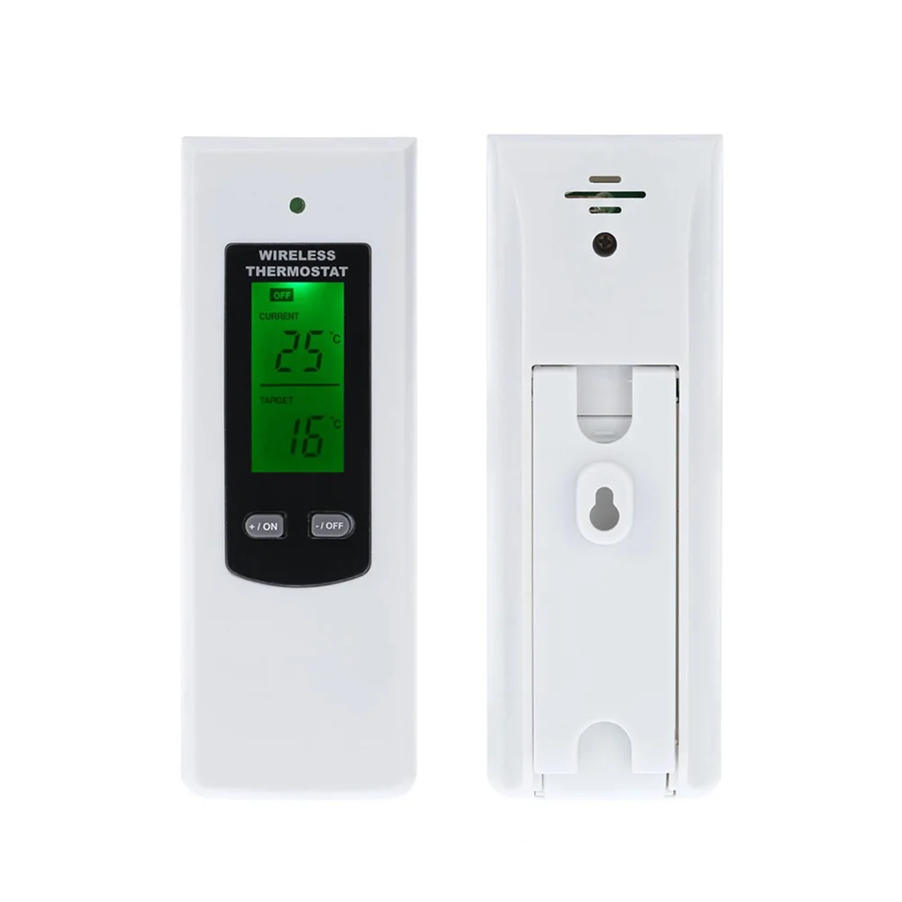 

Wireless Thermostat RF Plug Digital Infrared Heating Temperature Sensor Controller I88 #1