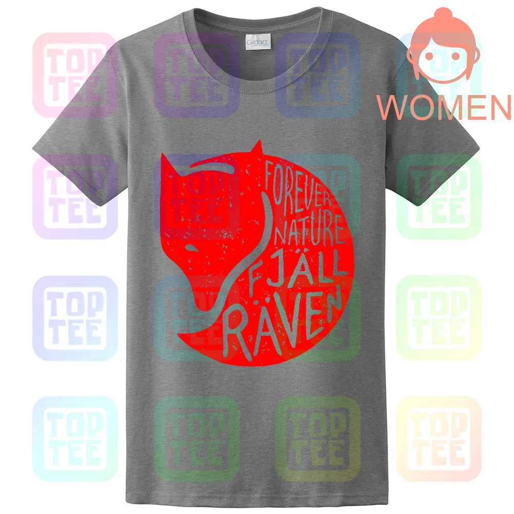 WOMEN-GRAY Fjall-Men'S Forever Nature футболка с Рэйвен унисекс размер S-3XL - Цвет: WOMEN-GRAY