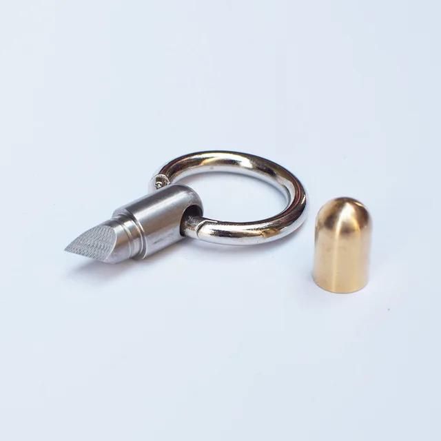 1Pcs Silver Режущие инструменты из нержавеющей стали многофункциональные EDC портативные Tinying мини-инструменты, брелок кулон режущий инструмент, капсульный нож - Цвет: 1Pcs Silver