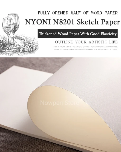 30 Sheets NYONI Sketch Book N8211 Wood Bulk Drawing Tool Beginning Artists  8K/16K Art Supplies - AliExpress