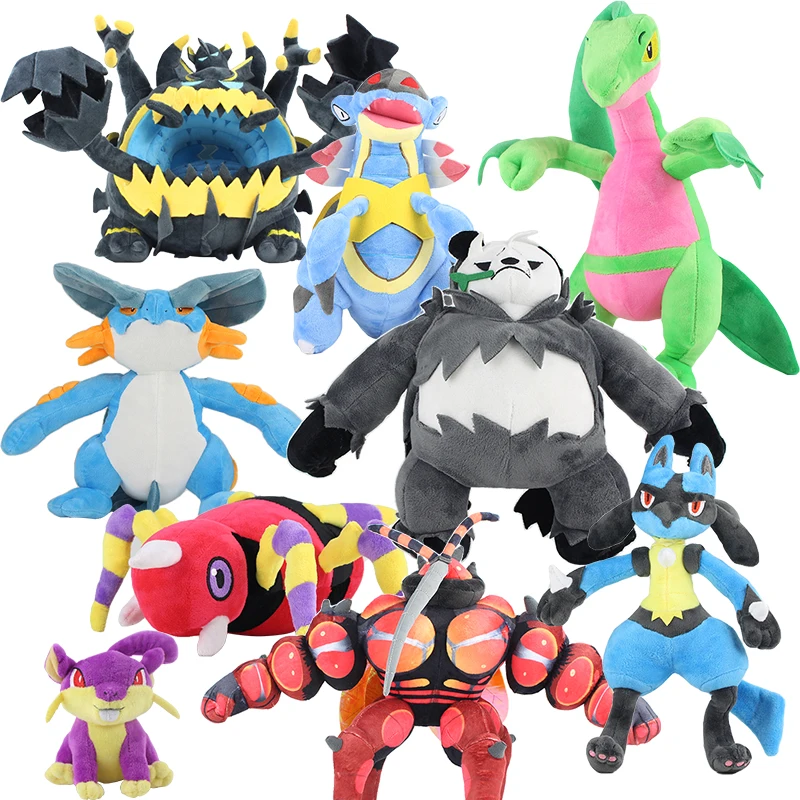 Плюшевый Покемон Kyogre Heracross Grovyle Zeraora Mew Psyduck Marshadow Koffing Cosmog Lucario Cubone катапульта