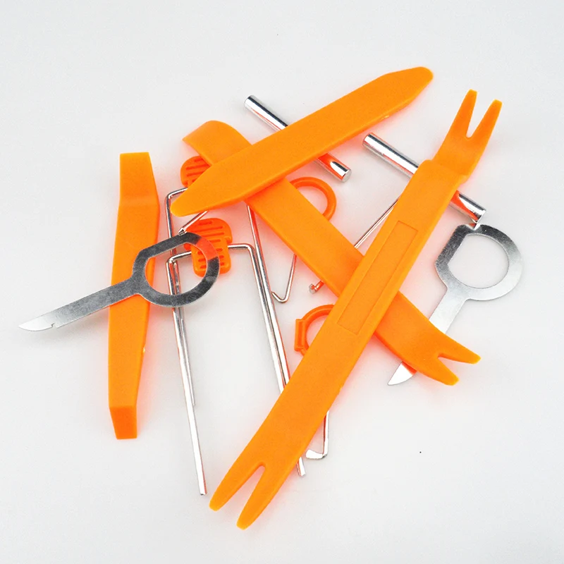 

12Pcs Car Door Clip Panel Removal audio Tools car accessories for Mitsubishi ASX/Outlander/Lancer Evolution/Pajero/Eclipse/