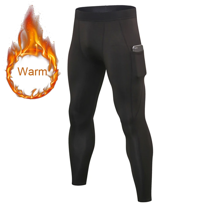 Warm Leggings Men's Tights Compression 