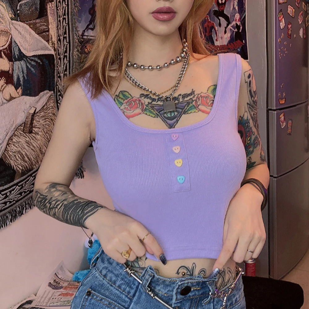 Сексуальный топ на пуговицах Модный женский жилет с открытыми плечами тонкая