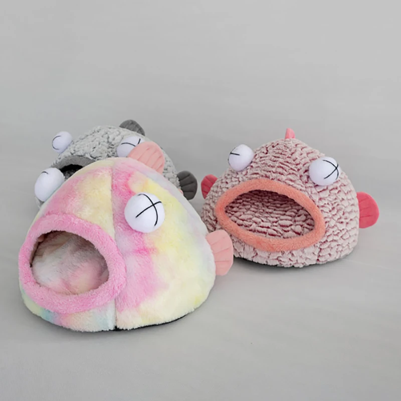 Winter Warm Pet Cat Bed House Soft Cat Beds Tent Removable Washable Mat for Small Medium Dogs Pets Beds Cushion Products