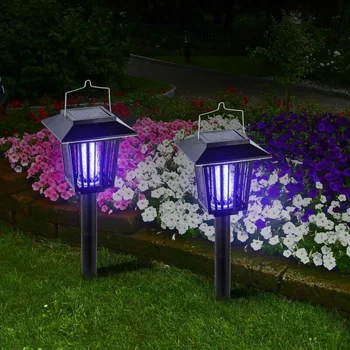 

Solar Powered Outdoor Mosquito Fly Bug Insect Killer Trap Lamp Light LED Mosquito Killer Trap Lamps 2020 New Arrival