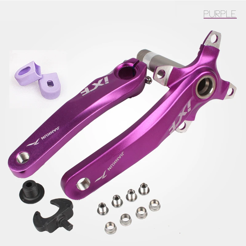 Crank Purple Кривошип для горного велосипеда 104BCD, рукоятка кривошипа 170, запчасти для дорожного велосипеда, широкие колеса, запчасти для горного велосипеда, аксессуары - Цвет: Crank Purple