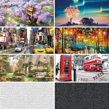 

Adult Puzzles 1000Pieces Jigsaw Famous Painting Decompression Game Gift Adult Puzzles Wooden Assembling Puzzles Educational Toys