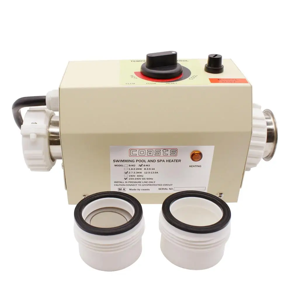 Termostato de calentador de agua eléctrico, 220V, 3KW, para piscina, bañera, SPA, bañera de hidromasaje y Jacuzzi - Herramientas