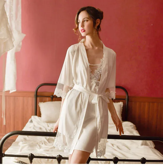 Женский комплект из 2 предметов, женская одежда для сна, сексуальный вечерний комплект с платьем, одежда для сна, домашняя одежда, ночная рубашка