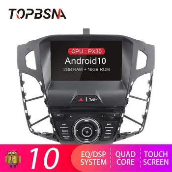 

TOPBSNA Android 10 Car DVD Player For Ford Focus 2012 2013 2014 2015 Multimedia GPS Navgation 1 Din Car Radio stereo WIFI Video