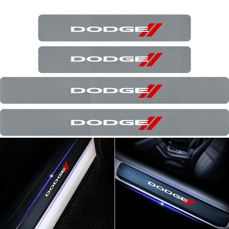 Автомобильный Стайлинг 4 шт. 3D наклейки из углеродного волокна для Dodge Challenger ram 1500 зарядное устройство Мститель Калибр Дротика нитро