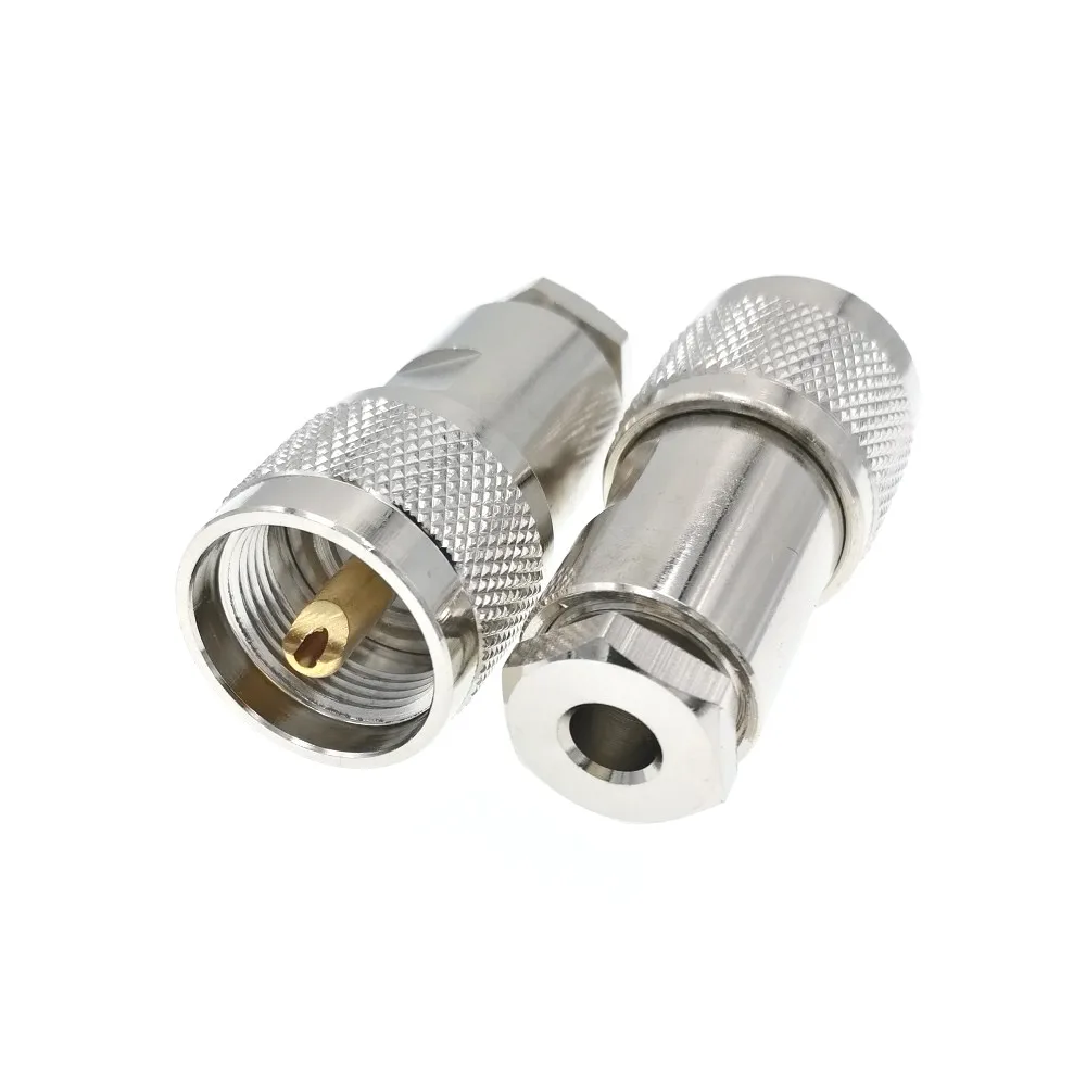 

10 шт. UHF штекер PL259 зажим RF соединитель для кабеля RG58 LMR195 RG400 RG142