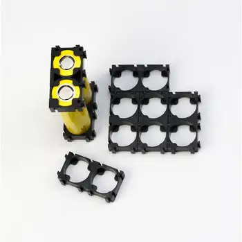 

80pcs/lot 2P Battery Storage Box 2x 21700 Batteries Spacer Radiating Holder Bracket Cell Safety Anti Vibration Plastic Brackets