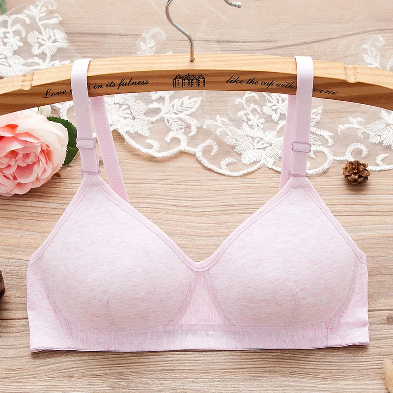 Cotton No Steel Ring Girl Bra for Development Period