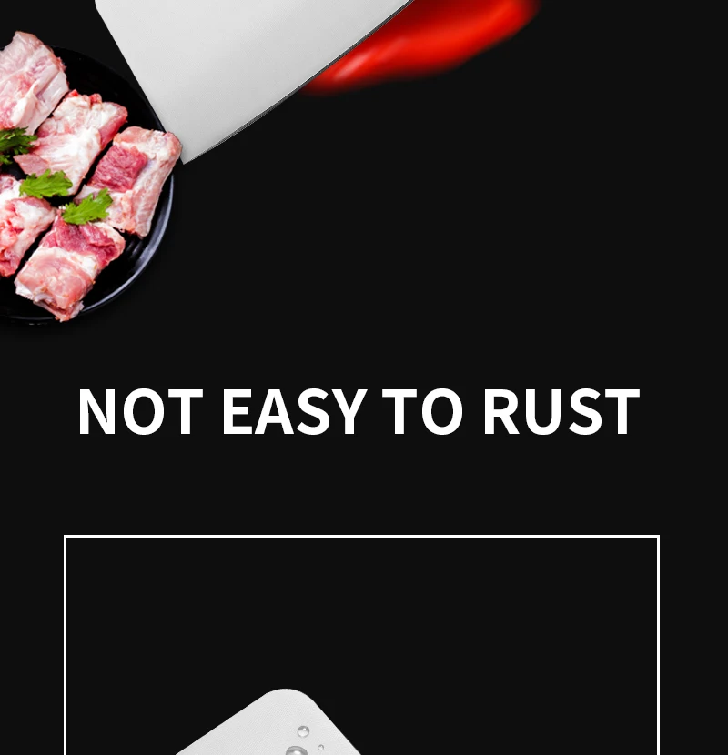 Handmade Forged High-carbon Clad Steel Kitchen Knives Cleaver Filleting Slicing Broad Butcher Knife The Color With Wooden Handle