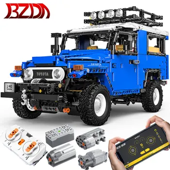 

BZDA 2101 PCS Toyota J40 Technic Car Off-Road Vehicle SUV Building Blocks RC Car Toys Model Set Kids Toys Boys Christmas Gifts
