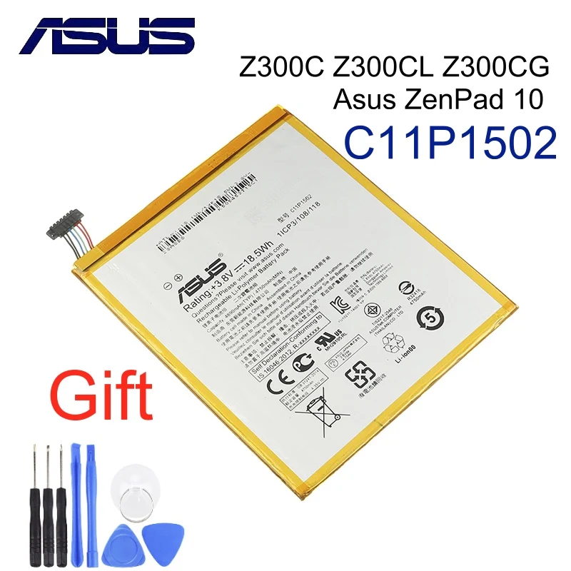C11P1502 Оригинальная батарея ASUS ZenPad 10 Z300C Z300CL Z300CG 4890mAh ZenPad10 Высокая емкость|Аккумуляторы для мобильных