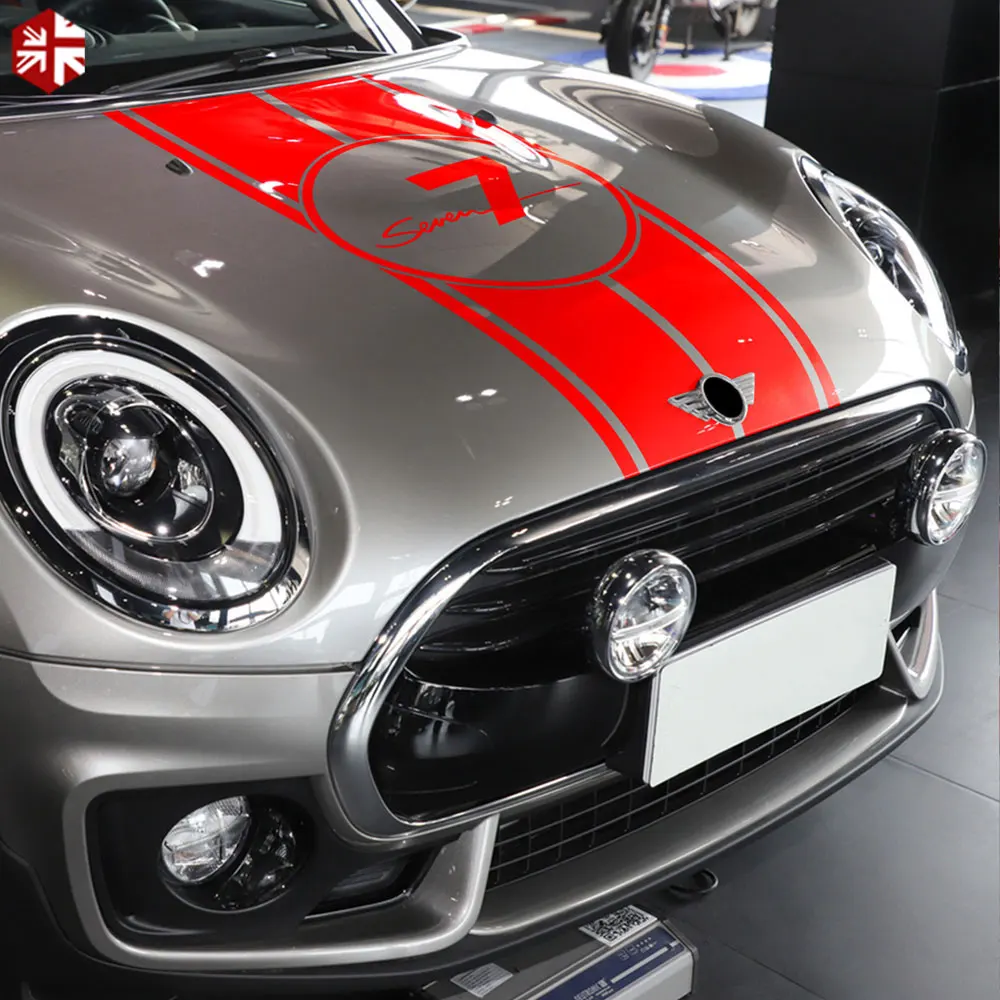 Auto Styling Motorhaube Streifen Haube Stamm Motor Abdeckung Hinten Kit  Aufkleber Aufkleber für MINI Cooper SE