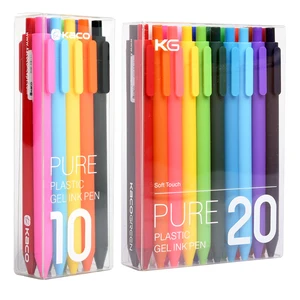 Гелевые ручки Kaco, 20/10 цветов, акварельные ручки, кисть, маркеры с двумя наконечниками, для рисования, гелевые ручки для школы, рисования