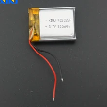 XINJ 3,7 V 300mAh LiPo литиевая полимерная аккумуляторная батарея Li po 702025 для DIY gps Sat Nav Автомобильная камера dvc DVR рекордер вождения