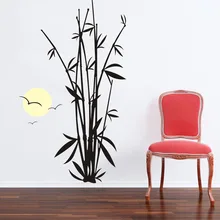 M-2731 Moon qing zhu An чернильная живопись из бамбука резная ручная роспись Фоновые наклейки на стену Съемная стена Amazon