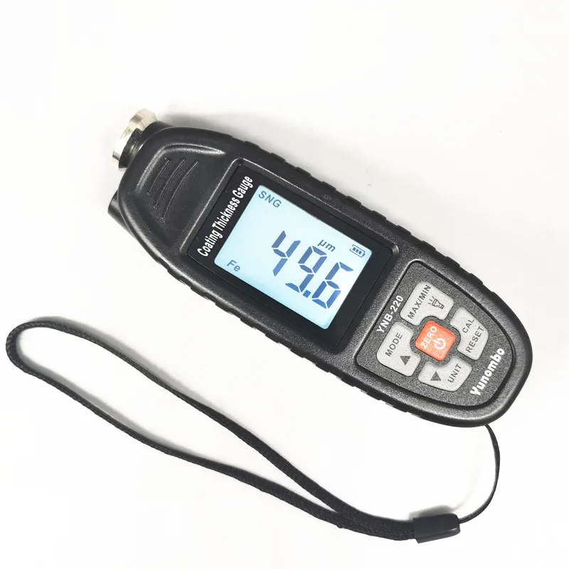 Yunombo-car Paint Espessura Gauge Film Coating Meter Espessura Tester com Lanterna Led e Função zn Novo Ynb220 - Image 2