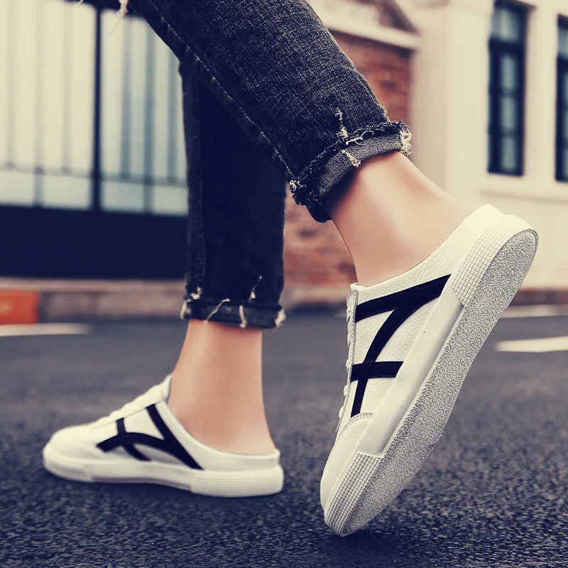 

2019 New Style Semi-Slipper Men's Fashion Non-with Lazy Sandals MEN'S Slippers Outdoor Sandals Sandals Men's Outer Wear