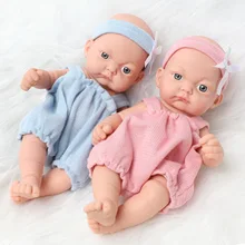 

26cm Boy Micro Preemie Full Body Silicone Baby Doll "Joseph" Lifelike Mini Reborn Doll Surprice Children Anti-Stress
