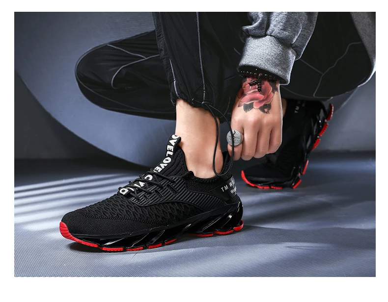 Blade Warrior, сетчатая спортивная обувь для мужчин, амортизирующие кроссовки, дышащая Спортивная обувь для взрослых, уличные спортивные кроссовки для тренировок