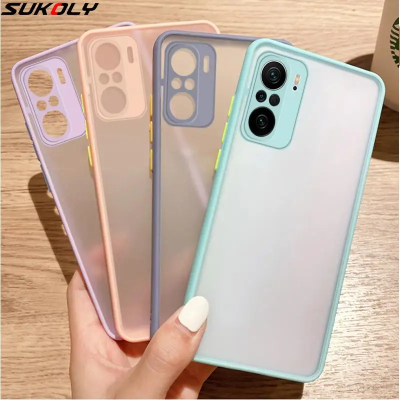 Матовый Акриловый чехол для Redmi Note 10 Pro 10S Xiaomi POCO X3 F3 M3 Mi 11 10T Lite 9 9S 9T 9A 9C | Мобильные