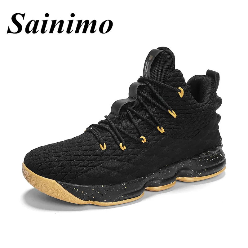 

2019 Man High-top Men Basketball Shoes Unisex Shoes Light Basketball Sneakers Anti-skid Outdoor Women Sports Shoes big size 46