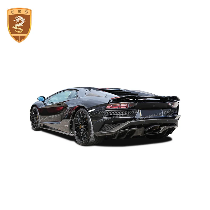 Для Lamborghini Aventador LP740 OEM стиль автомобиля Стайлинг углеродного волокна задний бампер диффузор подбородка авто аксессуары