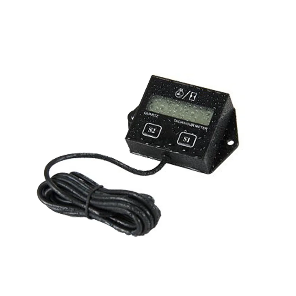 

Quality Inductive Display Digital Motor Tach Hour Meter Tachometer Indicator For Motorbike Pit boat Marine Boat Chainsaw Motor