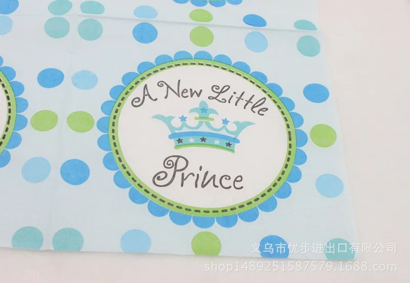 [Доступно в настоящее время] Цветная салфетка с принтом Новая маленькая принцесса вечерние бумажные полотенца полотенце для лица