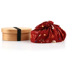 Японский стиль Студенческая еда Bento коробка для хранения путешествий экологически безопасные столовые приборы деревянный Ланч-бокс Рождественский подарок